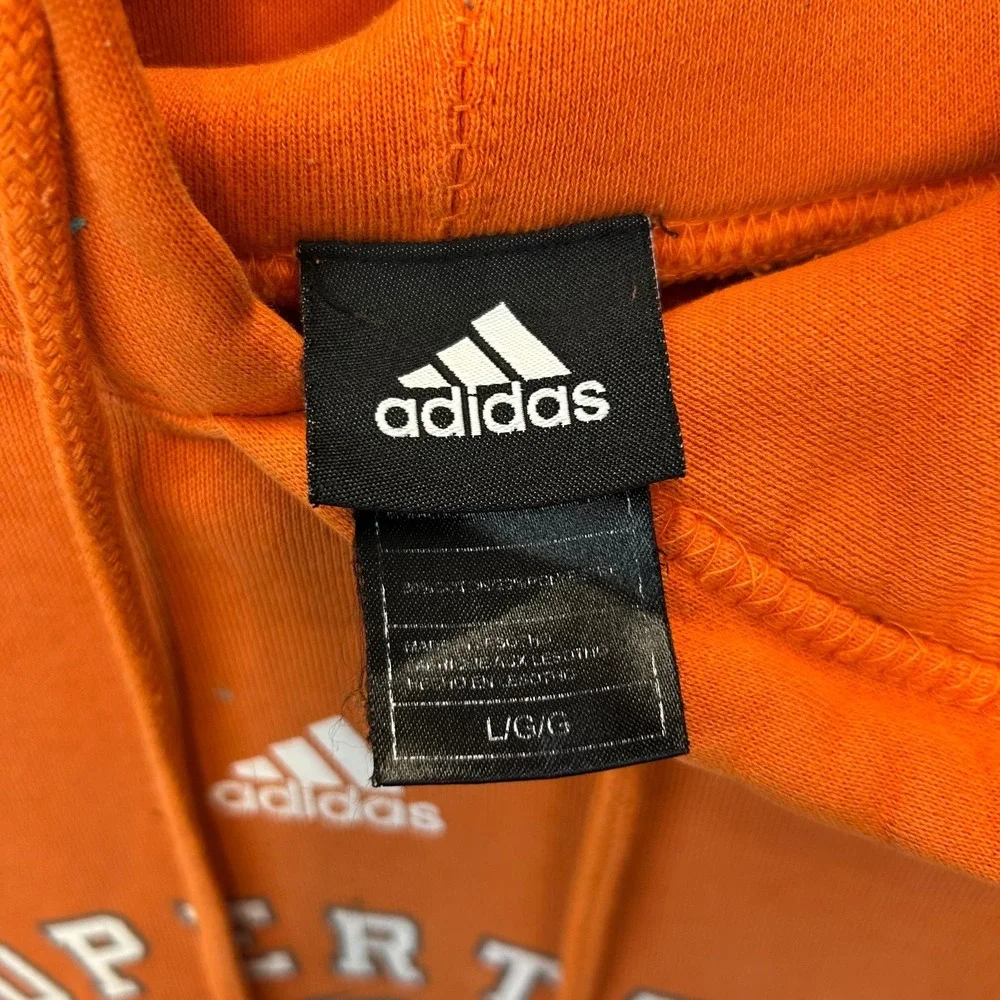 Phoenix Suns Adidas Hoodie Men's Orange Drawstring Basketball Sports Size Large
